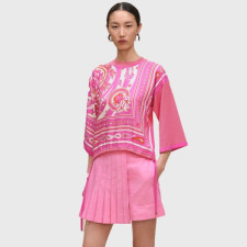 에르메스 여성 라운드 반팔 스웨터 - Hermes Womens Round Knitwear - hec15754x