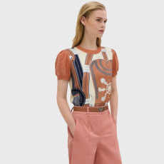 에르메스 여성 라운드 반팔 스웨터 - Hermes Womens Round Knitwear - guc15755x