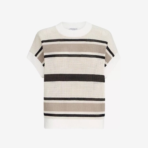브루넬로쿠치넬리 여성 라운드 티셔츠 - Brunello Cucinelli Womens Round Tshirt - brc15788x