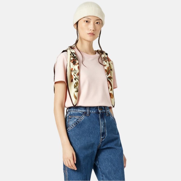 로로피아나 여성 라운드 반팔티 - Loro Piana Womens Round Tshirt - lpc15970x