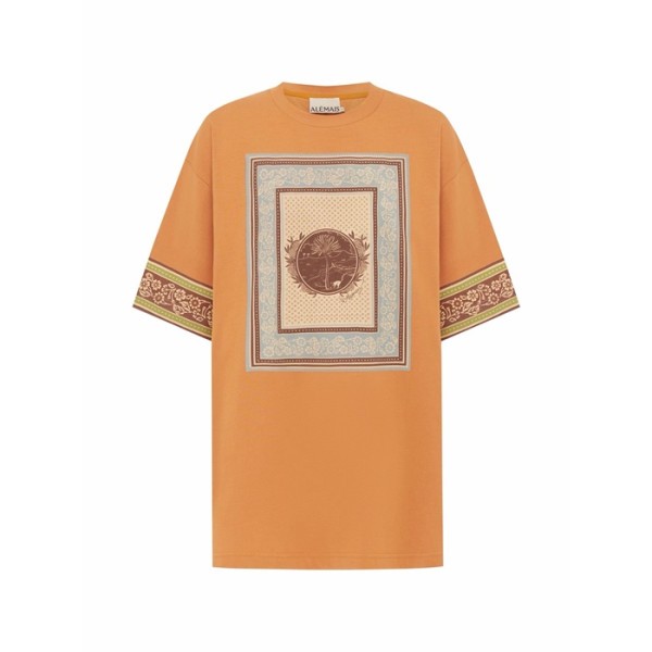 알레마이스 여성 알베르타 그래픽 프린트 반팔티 - Alémais Womens Alberta Graphic Print Tshirt - doc16021x