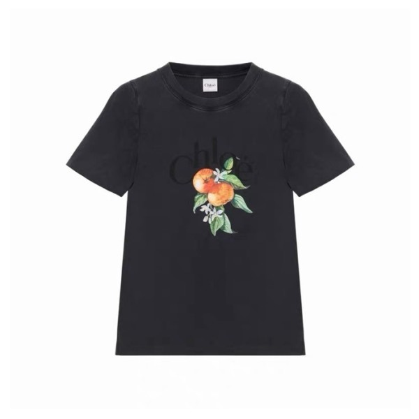 끌로에 여성 반팔 티셔츠 - Chloe Womens Round Tshirt - chc16266x