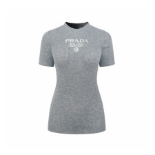 미우미우 여성 라운드 티셔츠 - Miumiu Womens Round Tshirt - mic16367x