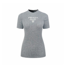 미우미우 여성 라운드 티셔츠 - Miumiu Womens Round Tshirt - mic16367x