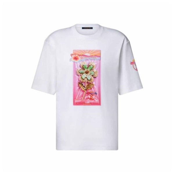 루이비통 여성 반팔 셔츠 - Louis vuitton Womens Round Tshirt - lvc16414x