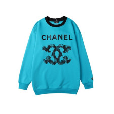 샤넬 남/녀 캐쥬얼 블루 맨투맨 - Unisex Blue Tshirts - cnl0926x