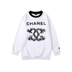 샤넬 남/녀 캐쥬얼 화이트 맨투맨 - Unisex White Tshirts - cnl0927x