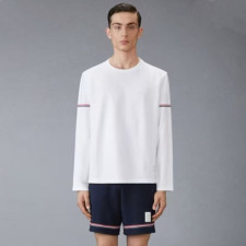 톰브라운 남성 라운드 긴팔티 - Thom Browne Mens Round Tshirts - thc9760x