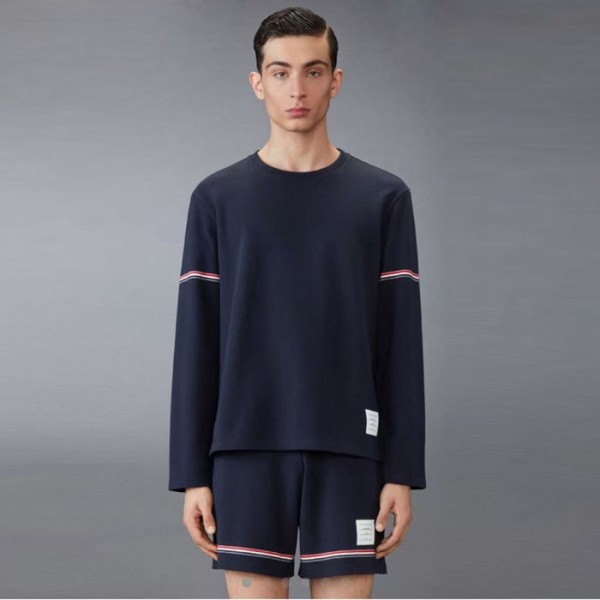 톰브라운 남성 라운드 긴팔티 - Thom Browne Mens Round Tshirts - thc9761x