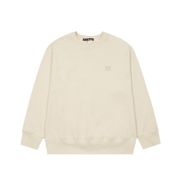 아크네 남/녀 아이보리 크루넥 맨투맨 - Acne Unisex Ivory Tshirts - ane0154x