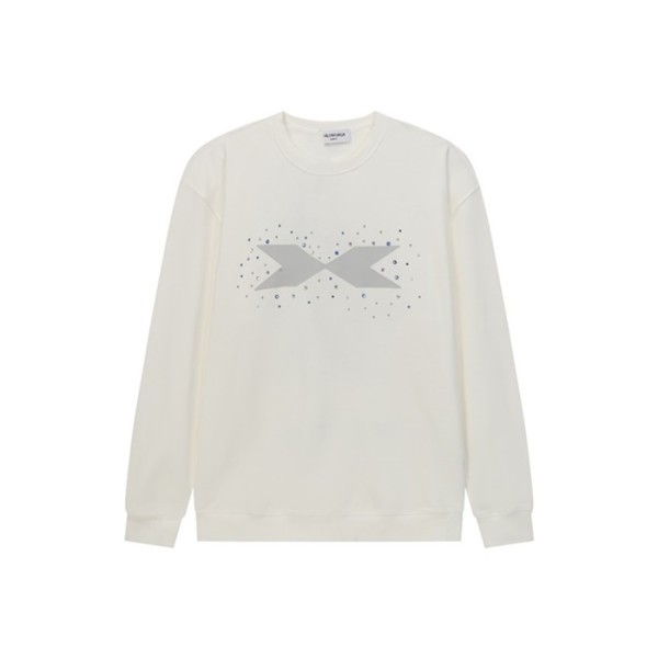 발렌시아가 남성 라운드 긴팔티 - Balenciaga Mens Round Tshirt - bac12169x