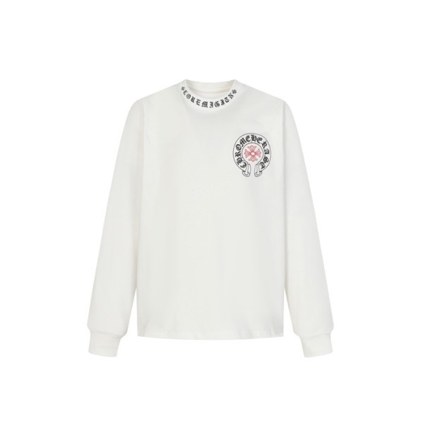 크롬하츠 남성 라운드 긴팔티 - Chrome Hearts Mens Round Tshirt - chc12197x