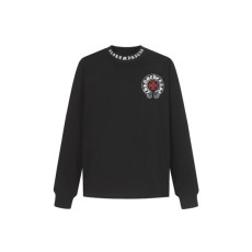 크롬하츠 남성 라운드 긴팔티 - Chrome Hearts Mens Round Tshirt - chc12198x
