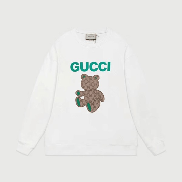 구찌 남/녀 캐쥬얼 화이트 맨투맨 - Gucci Unisex White Tshirts - Gu0027x