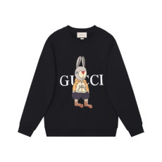 구찌 남/녀 캐쥬얼 블랙 맨투맨 - Gucci Unisex Black Tshirts - Gu0028x