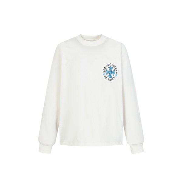 크롬하츠 남성 라운드 긴팔티 - Chrome Hearts Mens Round Tshirt - chc12204x