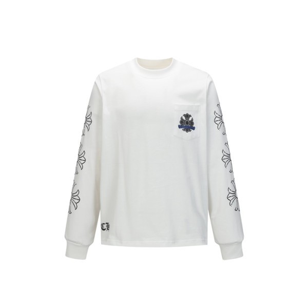 크롬하츠 남성 라운드 긴팔티 - Chrome Hearts Mens Round Tshirt - chc12209x