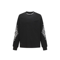 크롬하츠 남성 라운드 긴팔티 - Chrome Hearts Mens Round Tshirt - chc12210x