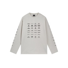 발렌시아가 남/녀 그레이 맨투맨 - Balenciaga Unisex Gray Tshirts - ba546x