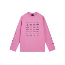 발렌시아가 남/녀 핑크 맨투맨 - Balenciaga Unisex Pink Tshirts - ba547x