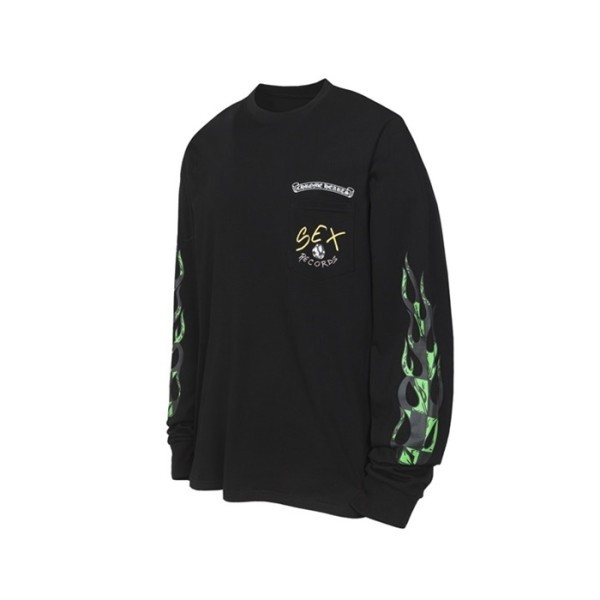 크롬하츠 남성 라운드 긴팔티 - Chrome Hearts Mens Round Tshirt - chc12215x