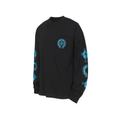 크롬하츠 남성 라운드 긴팔티 - Chrome Hearts Mens Round Tshirt - chc12219x