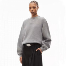 알렉산더왕 여성 베이직 그레이 맨투맨 - Alexander wang Womens Gray Tshirts - alx256x