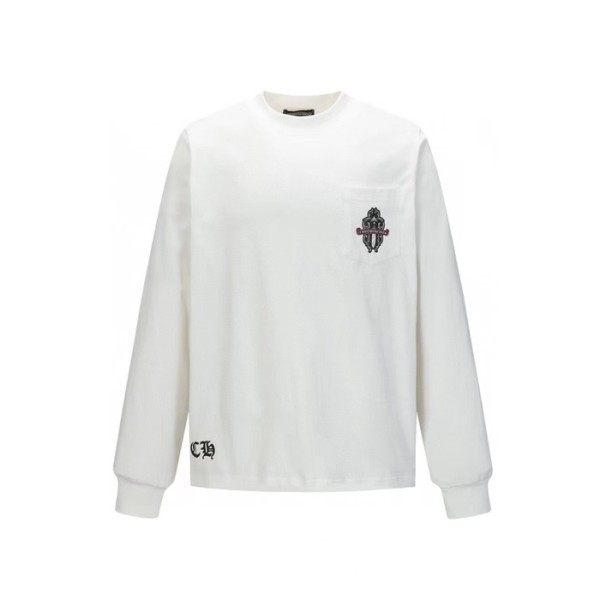크롬하츠 남성 라운드 긴팔티 - Chrome Hearts Mens Round Tshirt - chc13172x