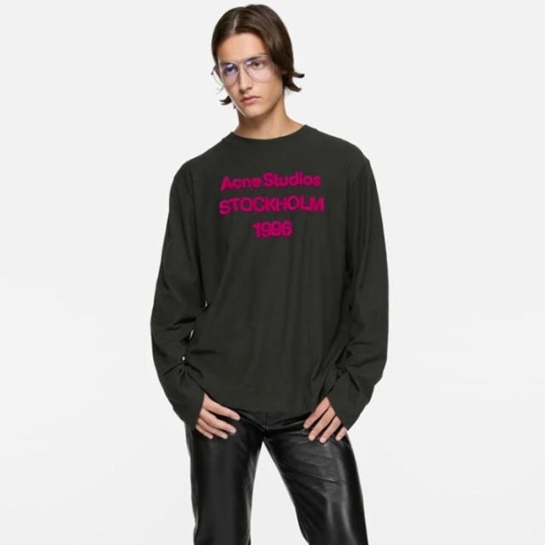 아크네 남성 라운드 긴팔티 - Acne Mens Round Tshirt - anc13522x