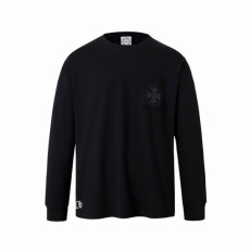 크롬하츠 남성 라운드 긴팔티 - Chrome Hearts Mens Round Tshirt - chc13879x