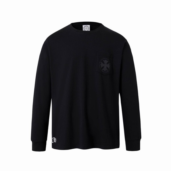 크롬하츠 남성 라운드 긴팔티 - Chrome Hearts Mens Round Tshirt - chc13879x