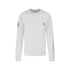 크롬하츠 남성 라운드 긴팔티 - Chrome Hearts Mens Round Tshirt - chc14201x