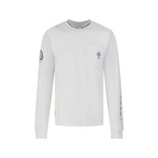크롬하츠 남성 라운드 긴팔티 - Chrome Hearts Mens Round Tshirt - chc14201x