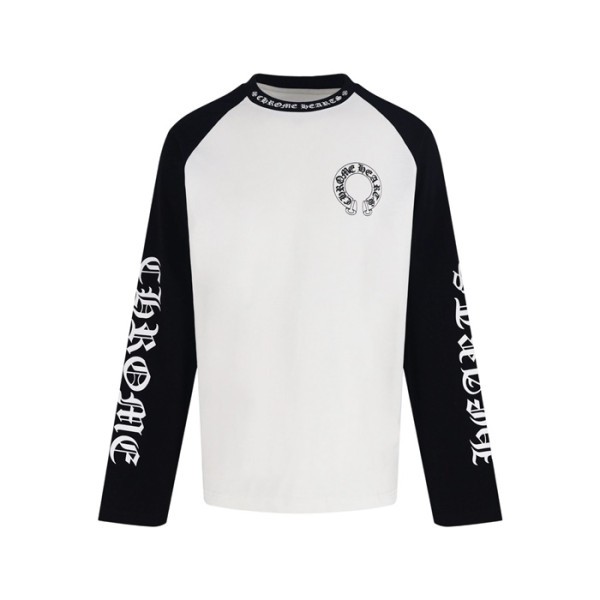 크롬하츠 남성 라운드 긴팔티 - Chrome Hearts Mens Round Tshirt - chc14704x