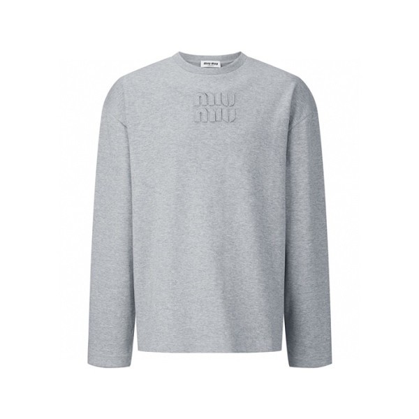 미우미우 남/녀 라운드 긴팔티 - Miumiu Unisex Round Tshirt - mic7909x