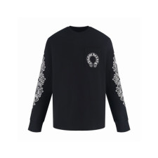 크롬하츠 남성 라운드 긴팔티 - Chrome Hearts Mens Round Tshirt - chc16153x