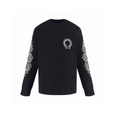크롬하츠 남성 라운드 긴팔티 - Chrome Hearts Mens Round Tshirt - chc16153x