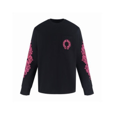 크롬하츠 남성 라운드 긴팔티 - Chrome Hearts Mens Round Tshirt - chc16154x
