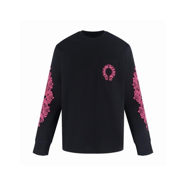 크롬하츠 남성 라운드 긴팔티 - Chrome Hearts Mens Round Tshirt - chc16154x