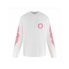 크롬하츠 남성 라운드 긴팔티 - Chrome Hearts Mens Round Tshirt - chc16155x