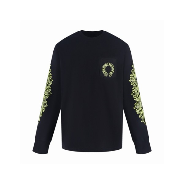크롬하츠 남성 라운드 긴팔티 - Chrome Hearts Mens Round Tshirt - chc16156x