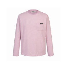 미우미우 여성 라운드 긴팔티 - Miumiu Womens Round Tshirt - mic15780x
