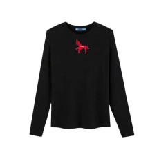 프라다 여성 라운드 긴팔티 - Prada Womens Round Tshirt - prc16164x