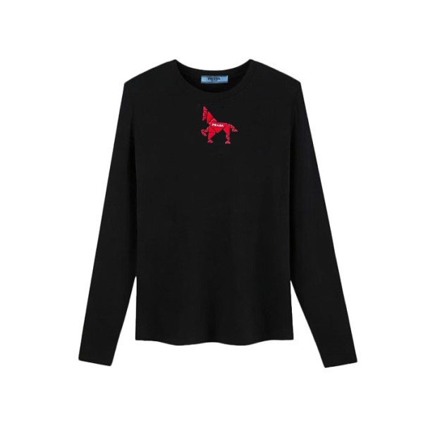 프라다 여성 라운드 긴팔티 - Prada Womens Round Tshirt - prc16164x
