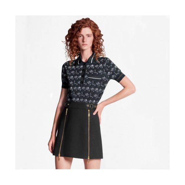Louis vuitton 2019 Womens Monogram Cotton Polo Short Sleeved Tshirts - 루이비통 2019 여성 모노그램 고튼 폴로 반팔티 Lou01489x.Size(s - l).블루