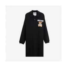 모스키노]Moschino 2020 Womens Cotton Polo Tshirts - 모스키노 2020 여성 코튼 폴로 맨투맨 Mos0117x.Size(s - l).블랙
