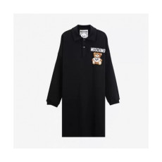 모스키노]Moschino 2020 Womens Cotton Polo Tshirts - 모스키노 2020 여성 코튼 폴로 맨투맨 Mos0117x.Size(s - l).블랙