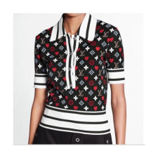 Louis vuitton 2021 Womens Logo Short Sleeved Tshirts - 루이비통 2021 여성 로고 폴로 반팔티 Lou02550x.Size(s - l).블랙