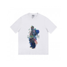 Loewe  Unisex Smile Short Sleeved Tshirts White - 로에베 2021 남/녀 폴로 반팔티 Loe0537x Size(xs - l) 화이트