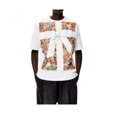 Loewe  Unisex Smile Short Sleeved Tshirts White - 로에베 2021 남/녀 폴로 반팔티 Loe0539x Size(xs - m) 화이트